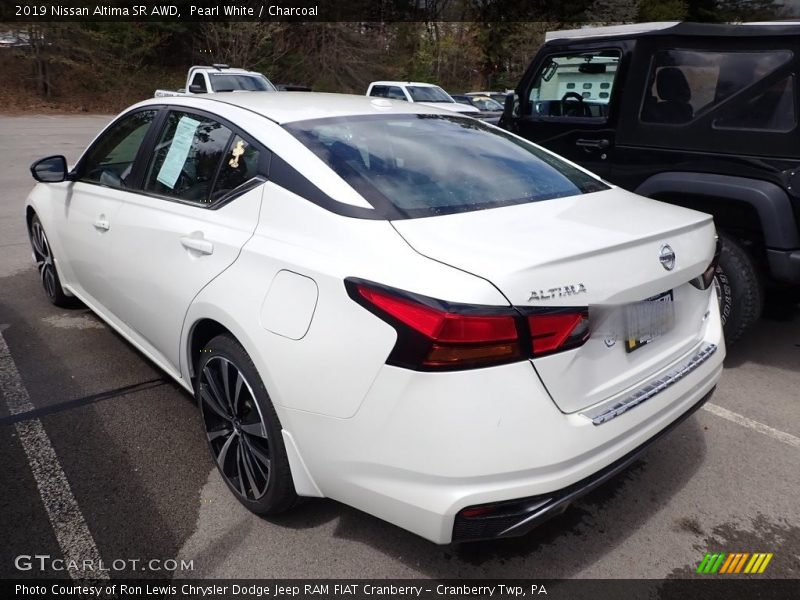 Pearl White / Charcoal 2019 Nissan Altima SR AWD