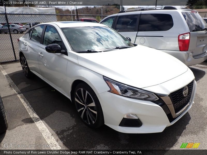 Pearl White / Charcoal 2019 Nissan Altima SR AWD