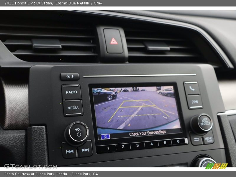 Cosmic Blue Metallic / Gray 2021 Honda Civic LX Sedan