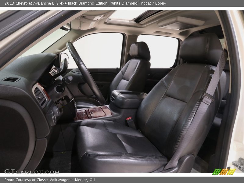 White Diamond Tricoat / Ebony 2013 Chevrolet Avalanche LTZ 4x4 Black Diamond Edition