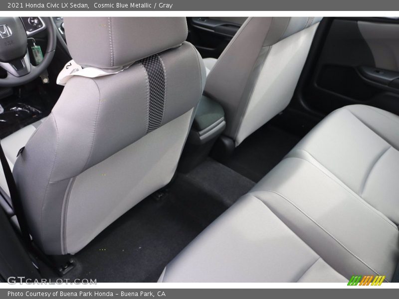Cosmic Blue Metallic / Gray 2021 Honda Civic LX Sedan