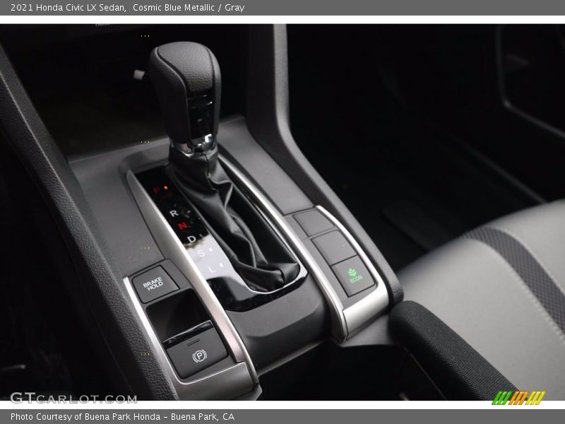 Cosmic Blue Metallic / Gray 2021 Honda Civic LX Sedan