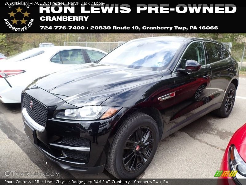 Narvik Black / Ebony 2020 Jaguar F-PACE 30t Prestige