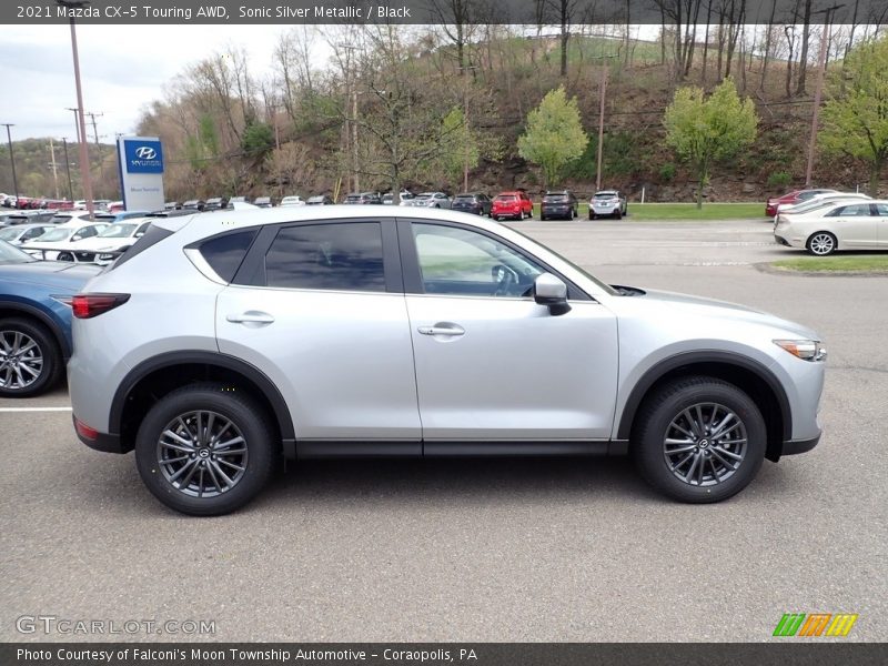 Sonic Silver Metallic / Black 2021 Mazda CX-5 Touring AWD