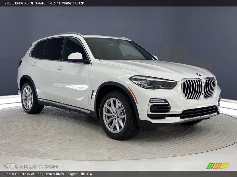 Alpine White / Black 2021 BMW X5 sDrive40i