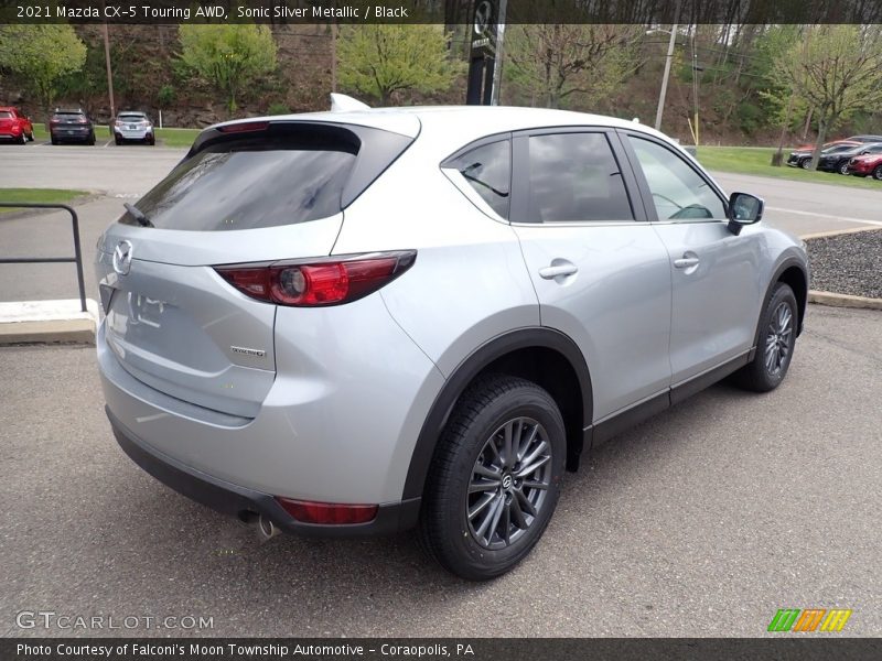 Sonic Silver Metallic / Black 2021 Mazda CX-5 Touring AWD
