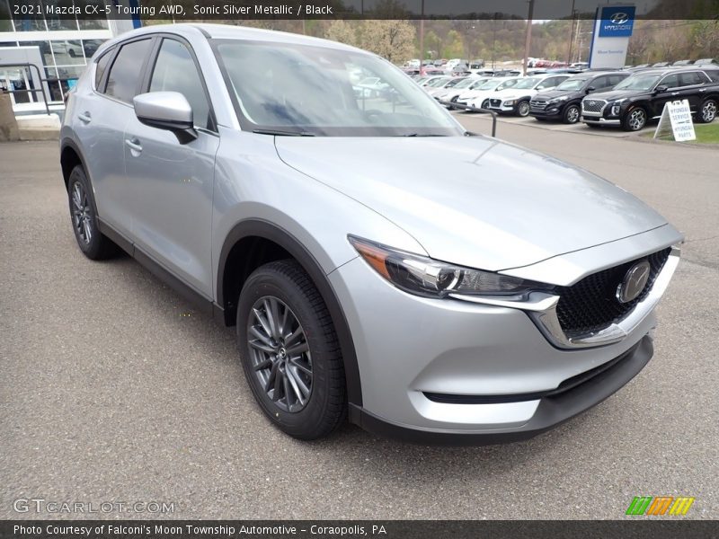 Sonic Silver Metallic / Black 2021 Mazda CX-5 Touring AWD
