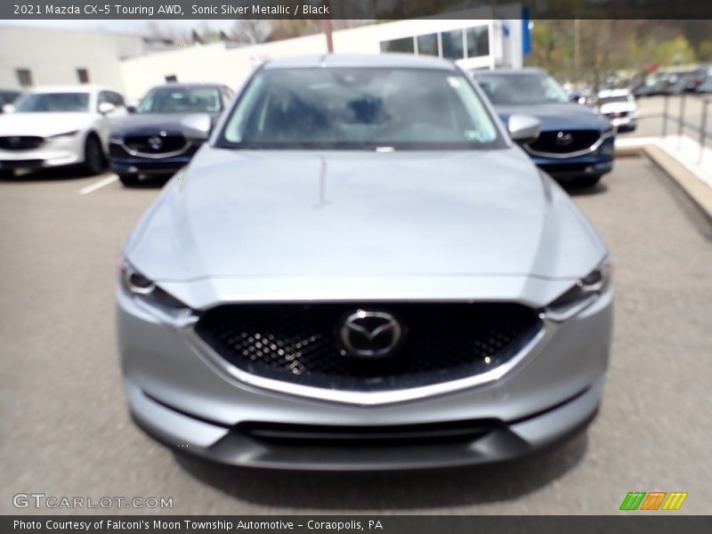 Sonic Silver Metallic / Black 2021 Mazda CX-5 Touring AWD