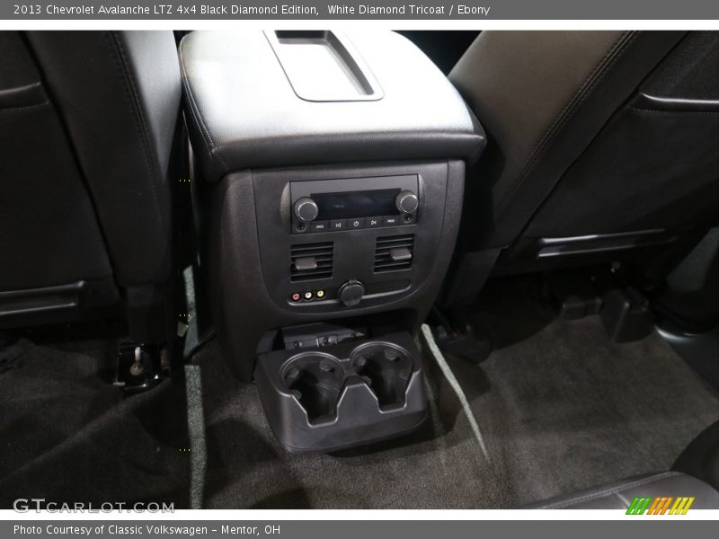 White Diamond Tricoat / Ebony 2013 Chevrolet Avalanche LTZ 4x4 Black Diamond Edition