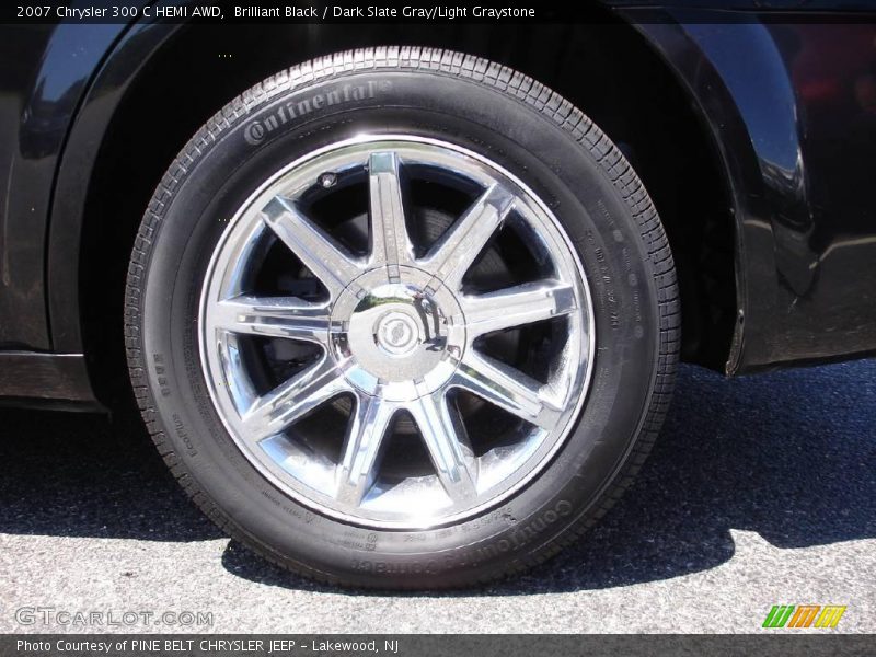 Brilliant Black / Dark Slate Gray/Light Graystone 2007 Chrysler 300 C HEMI AWD