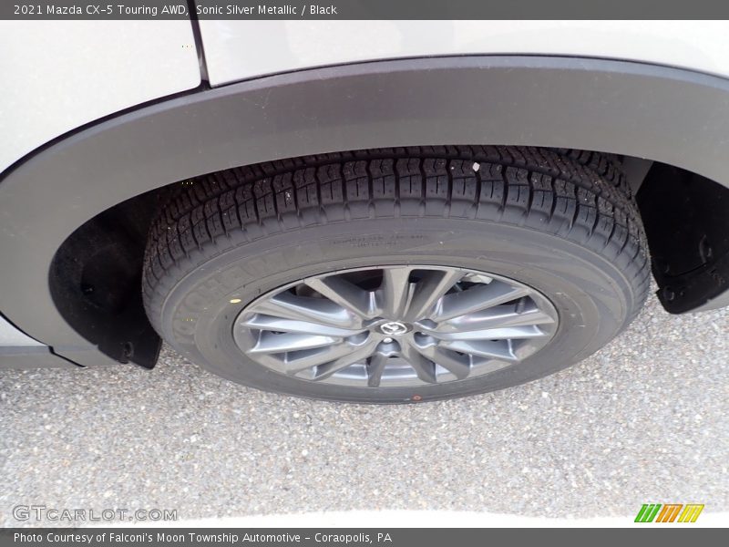Sonic Silver Metallic / Black 2021 Mazda CX-5 Touring AWD