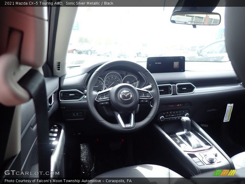 Sonic Silver Metallic / Black 2021 Mazda CX-5 Touring AWD
