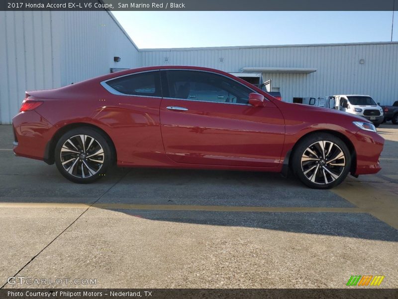 San Marino Red / Black 2017 Honda Accord EX-L V6 Coupe