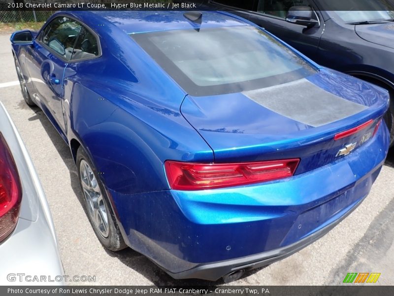 Hyper Blue Metallic / Jet Black 2018 Chevrolet Camaro LT Coupe