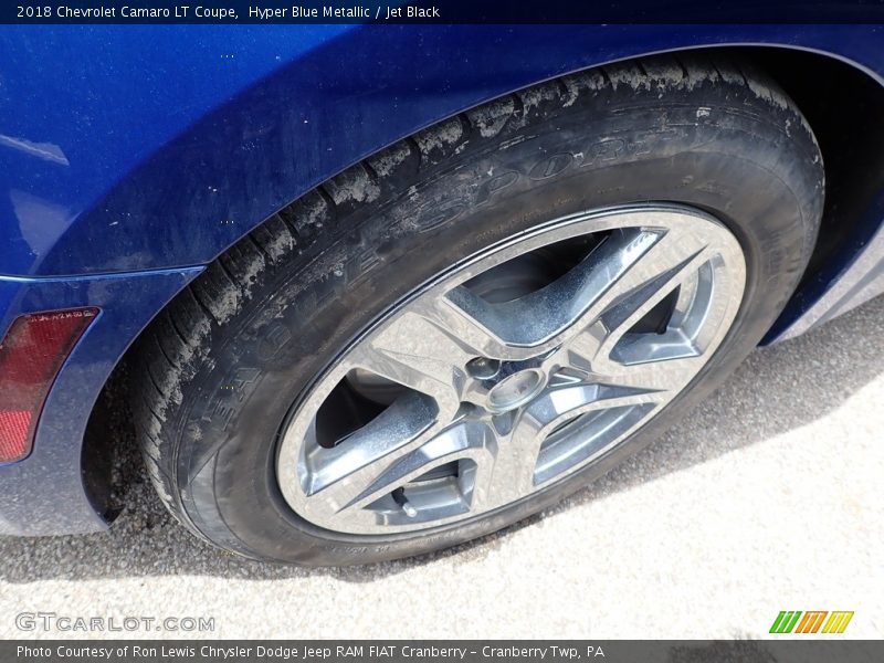 Hyper Blue Metallic / Jet Black 2018 Chevrolet Camaro LT Coupe