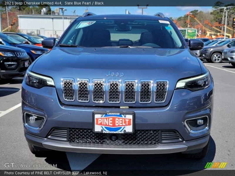 Slate Blue Pearl / Black 2021 Jeep Cherokee Limited 4x4