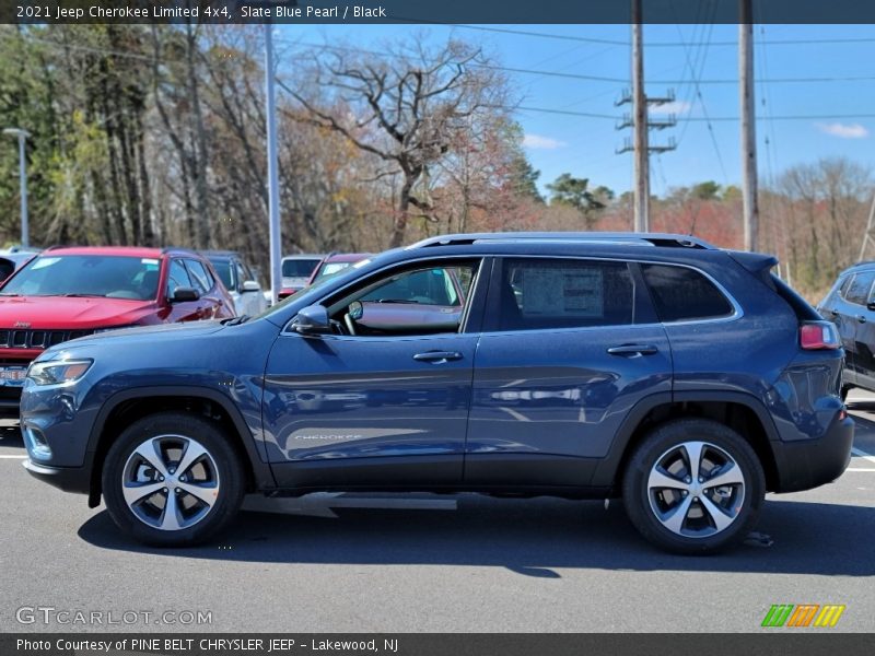 Slate Blue Pearl / Black 2021 Jeep Cherokee Limited 4x4