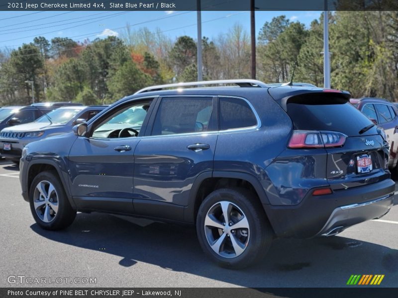 Slate Blue Pearl / Black 2021 Jeep Cherokee Limited 4x4