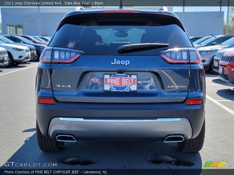 Slate Blue Pearl / Black 2021 Jeep Cherokee Limited 4x4