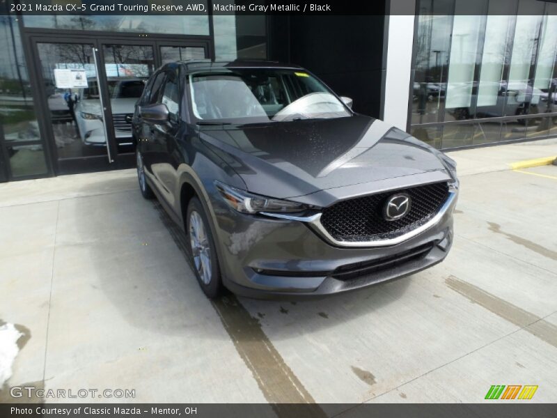 Machine Gray Metallic / Black 2021 Mazda CX-5 Grand Touring Reserve AWD