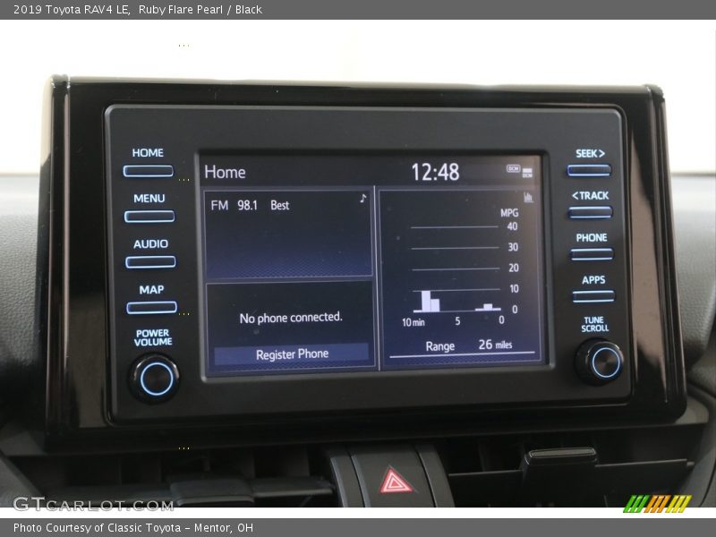 Ruby Flare Pearl / Black 2019 Toyota RAV4 LE