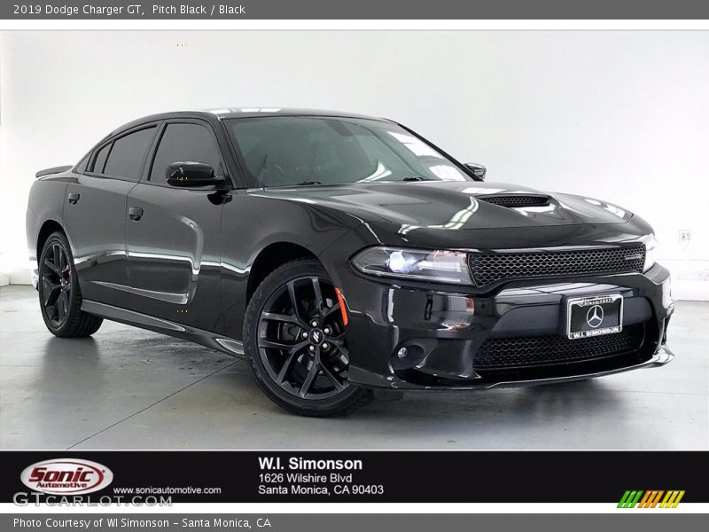 Pitch Black / Black 2019 Dodge Charger GT