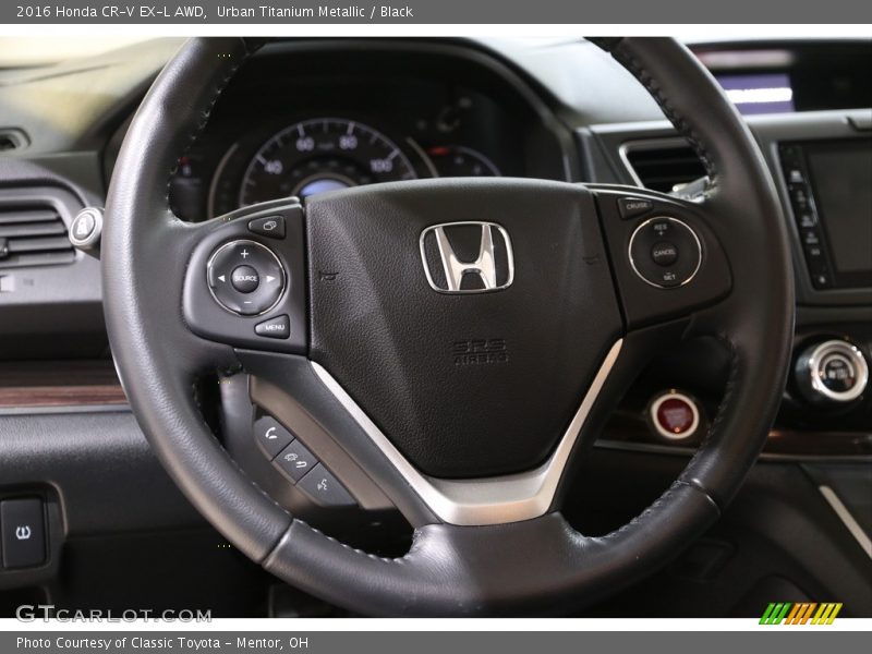Urban Titanium Metallic / Black 2016 Honda CR-V EX-L AWD