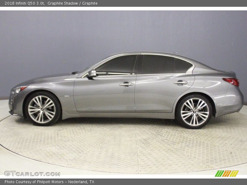 Graphite Shadow / Graphite 2018 Infiniti Q50 3.0t