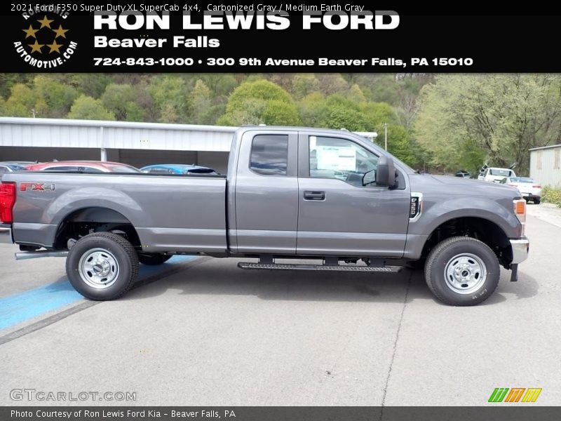 Carbonized Gray / Medium Earth Gray 2021 Ford F350 Super Duty XL SuperCab 4x4