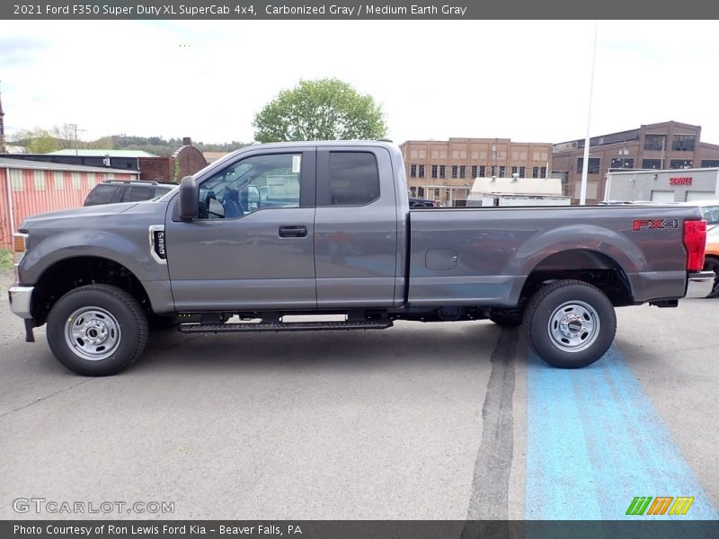 Carbonized Gray / Medium Earth Gray 2021 Ford F350 Super Duty XL SuperCab 4x4