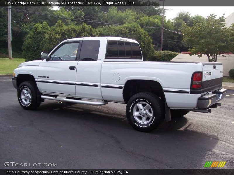 Bright White / Blue 1997 Dodge Ram 1500 Laramie SLT Extended Cab 4x4