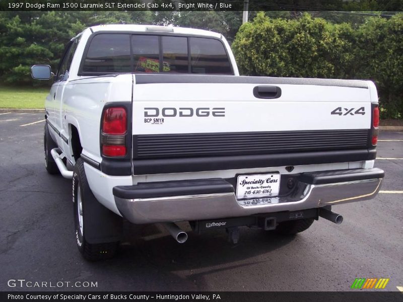 Bright White / Blue 1997 Dodge Ram 1500 Laramie SLT Extended Cab 4x4
