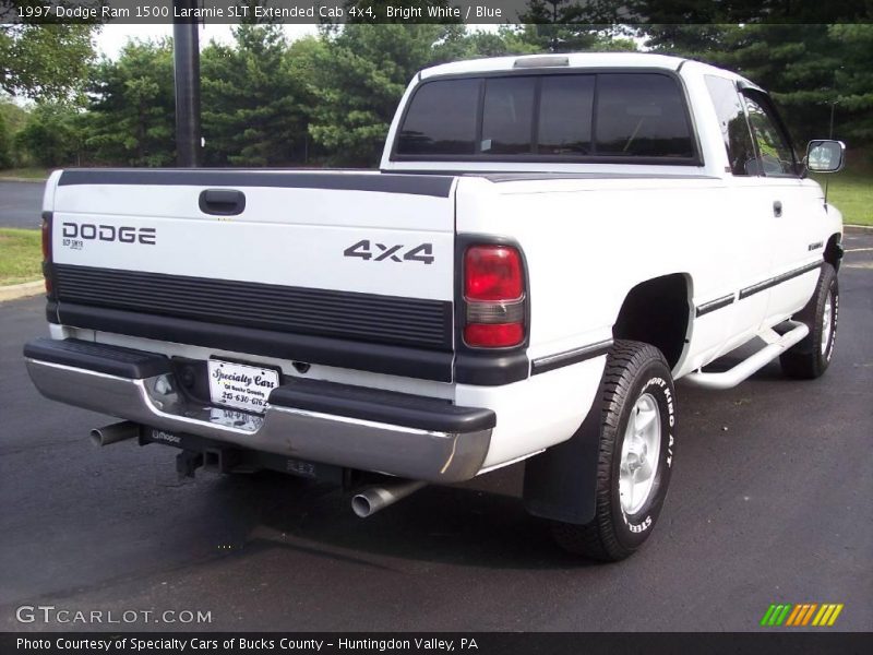 Bright White / Blue 1997 Dodge Ram 1500 Laramie SLT Extended Cab 4x4