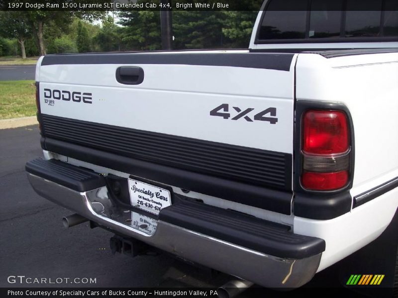 Bright White / Blue 1997 Dodge Ram 1500 Laramie SLT Extended Cab 4x4