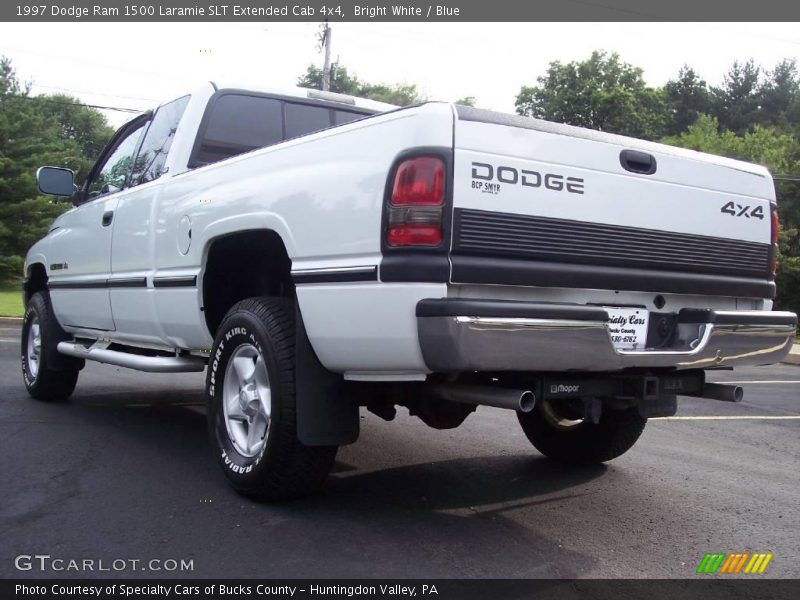 Bright White / Blue 1997 Dodge Ram 1500 Laramie SLT Extended Cab 4x4