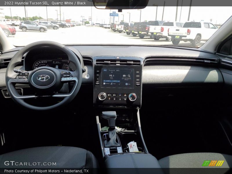 Quartz White / Black 2022 Hyundai Tucson SEL
