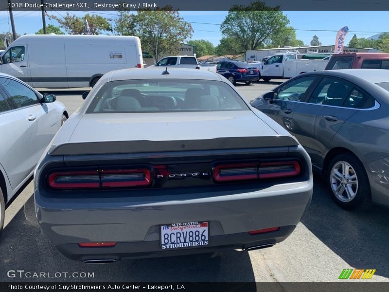 Destroyer Gray / Black 2018 Dodge Challenger SXT