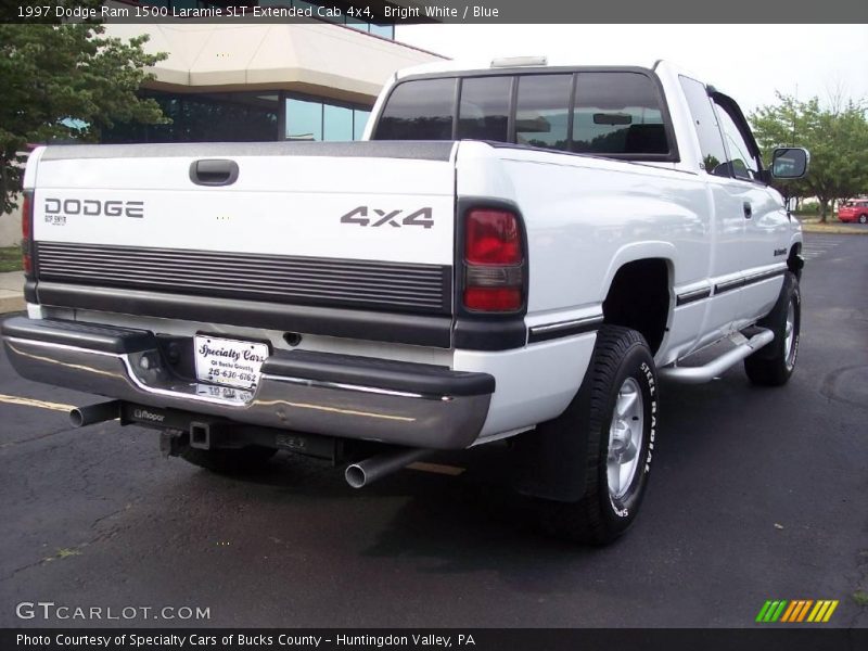 Bright White / Blue 1997 Dodge Ram 1500 Laramie SLT Extended Cab 4x4