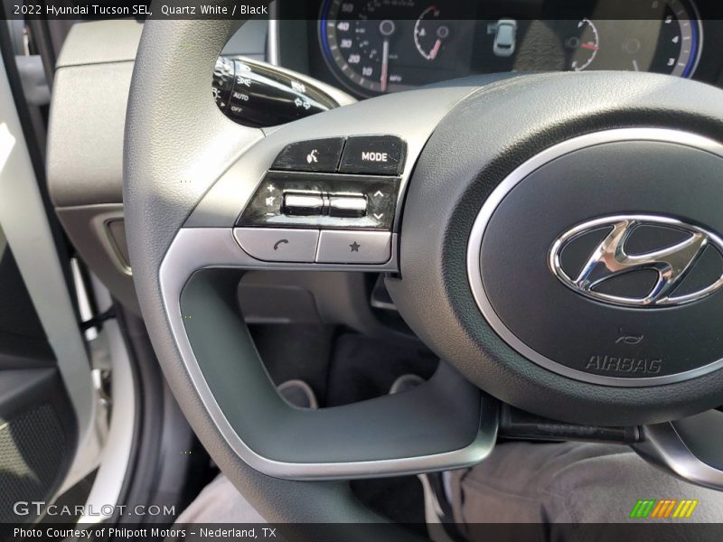 Quartz White / Black 2022 Hyundai Tucson SEL