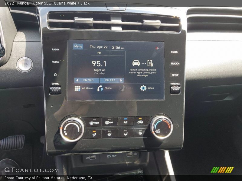 Quartz White / Black 2022 Hyundai Tucson SEL