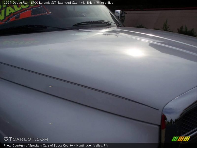 Bright White / Blue 1997 Dodge Ram 1500 Laramie SLT Extended Cab 4x4