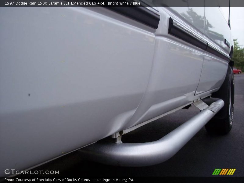 Bright White / Blue 1997 Dodge Ram 1500 Laramie SLT Extended Cab 4x4