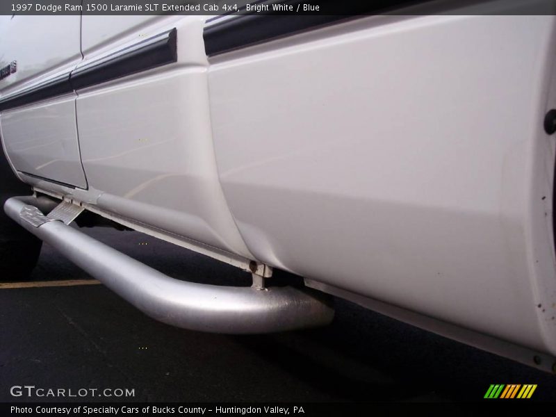 Bright White / Blue 1997 Dodge Ram 1500 Laramie SLT Extended Cab 4x4