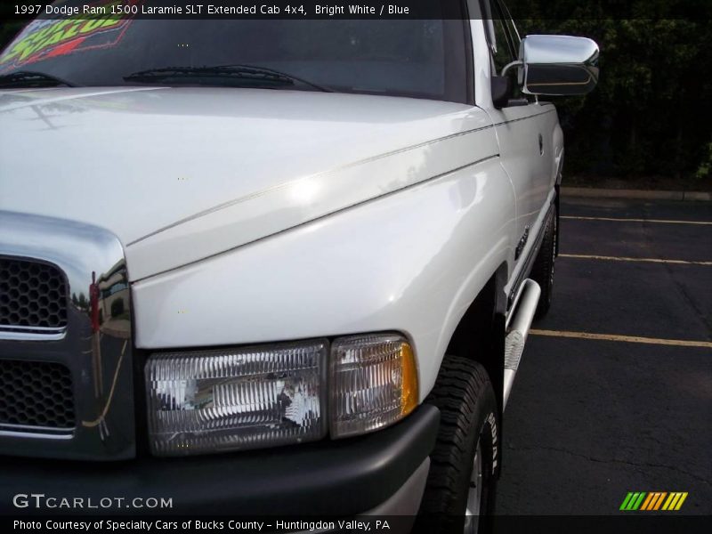 Bright White / Blue 1997 Dodge Ram 1500 Laramie SLT Extended Cab 4x4