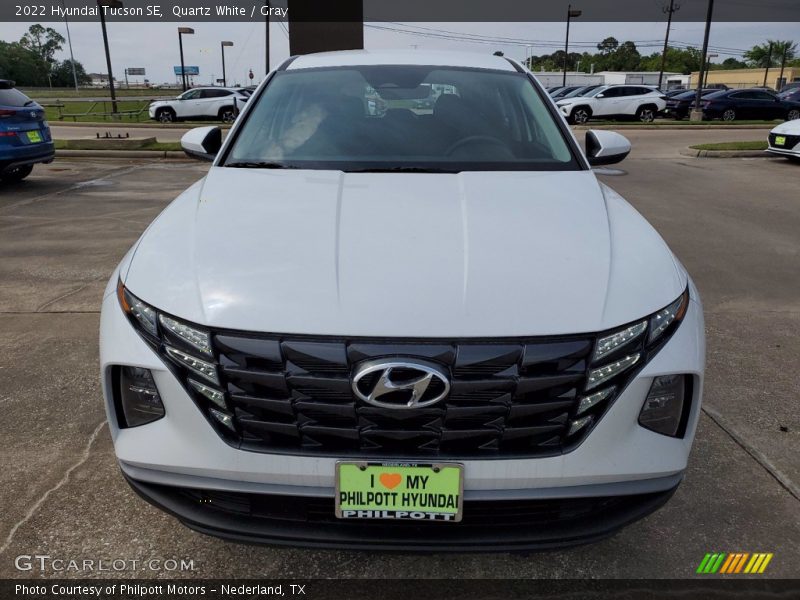 Quartz White / Gray 2022 Hyundai Tucson SE