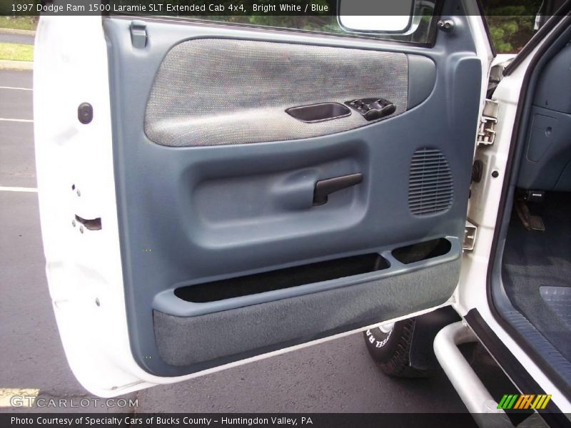 Bright White / Blue 1997 Dodge Ram 1500 Laramie SLT Extended Cab 4x4