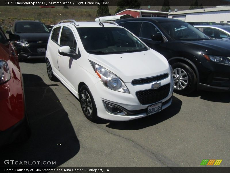 Summit White / Light Titanium/Silver 2015 Chevrolet Spark LT