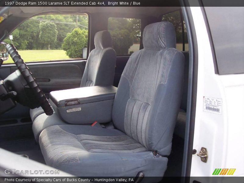 Bright White / Blue 1997 Dodge Ram 1500 Laramie SLT Extended Cab 4x4