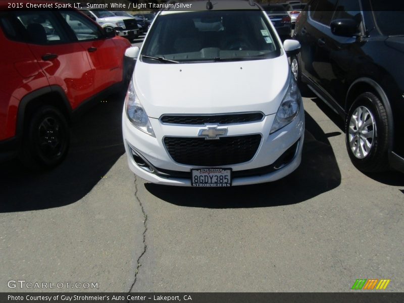 Summit White / Light Titanium/Silver 2015 Chevrolet Spark LT