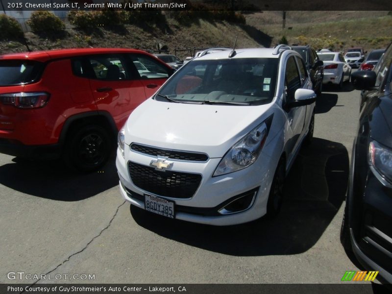 Summit White / Light Titanium/Silver 2015 Chevrolet Spark LT